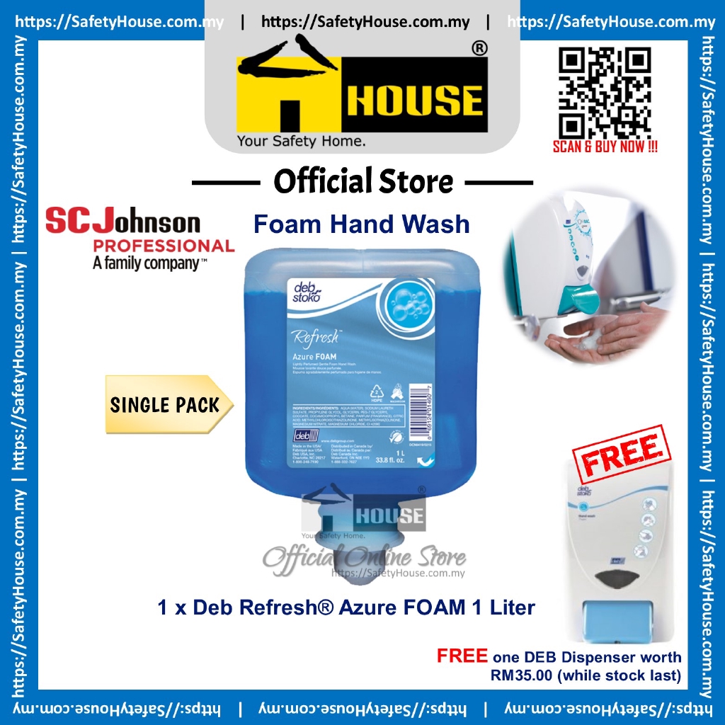 Deb Stoko Refresh Azure Foam Hand Wash Liter Shopee Malaysia