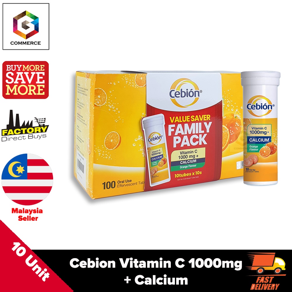 Cebion Vitamin C Mg Calcium Effervescent Ascorbic Acid Vit C