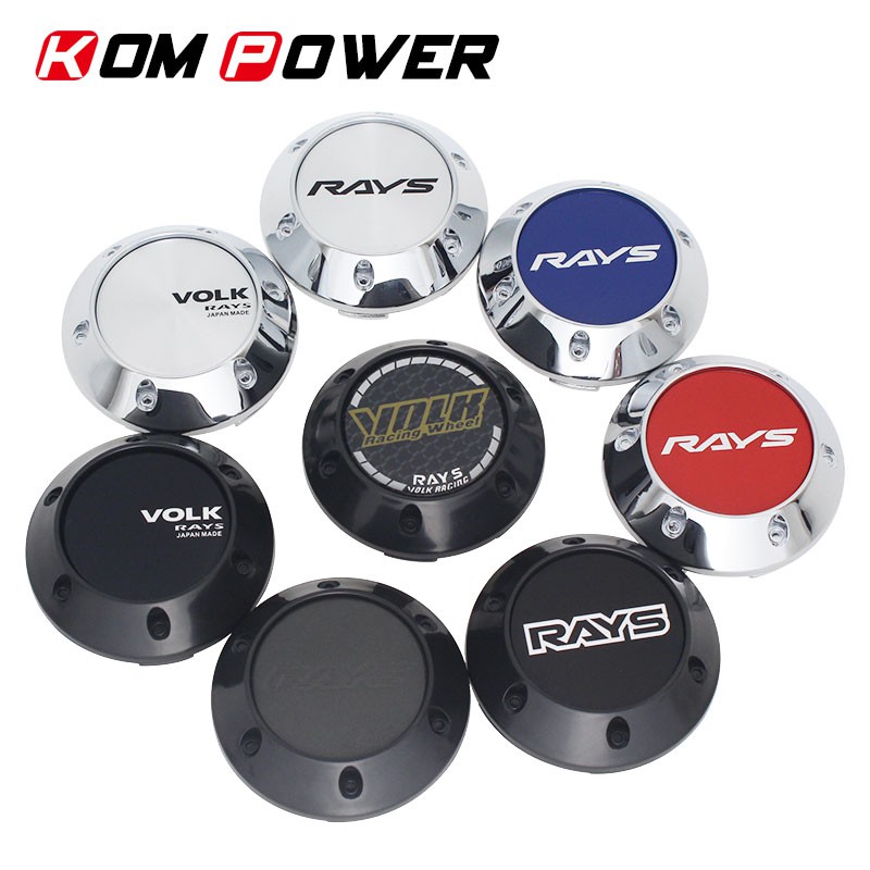 4pcs 68mm car styling japan rays racing hub caps on wheels volk center