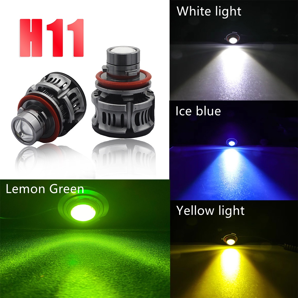 LEADTOPS LED Car Fog Lights LED Headlight Spot Bulb Projector Lens