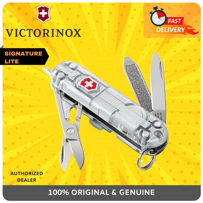 🔥100% ORIGINAL🔥 Victorinox Signature Lite SilverTech Multitool Pocket ...