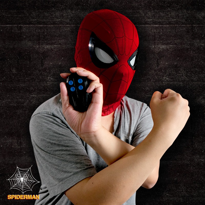 readystock Spiderman mask mechanical movable eye spiderman mask moving eyes Shopee Malaysia
