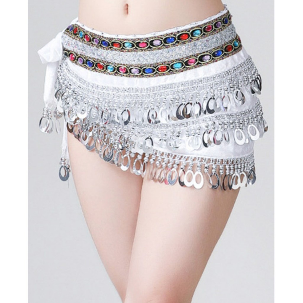 Belly DANCE BELT Hose BELT ZUMBA Stomach TRIBAL DANCE Sequin PHOENIX
