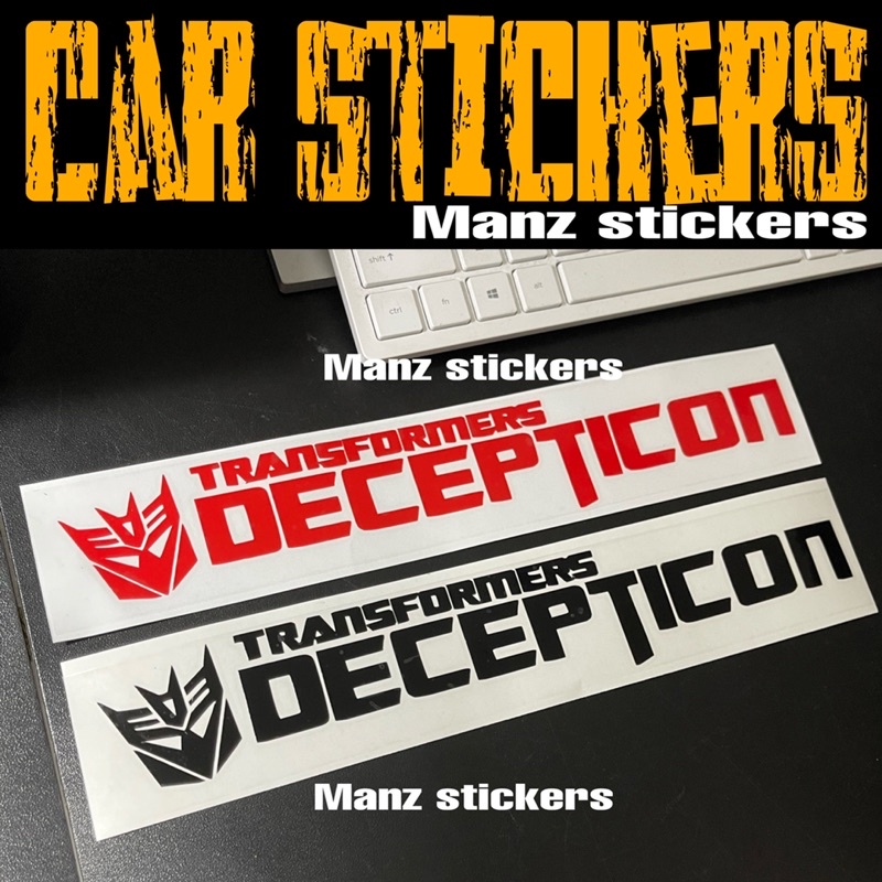 [24 HOURS SHIP] STIKER KERETA TRANSFORMERS DECEPTICON DESIGN3 / CAR ...