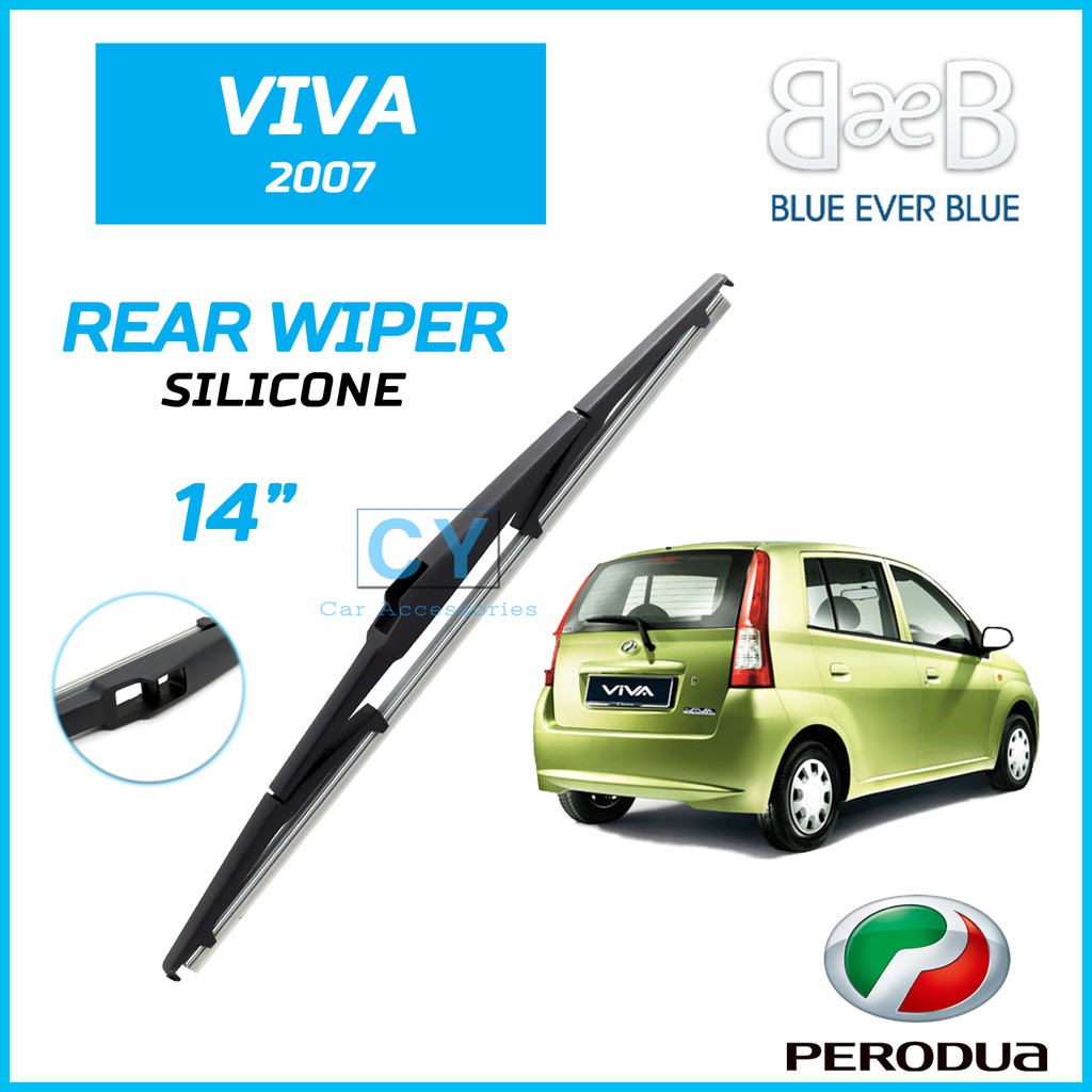 PERODUA VIVA 2007 | BEB SILICONE Rear Window Wiper Blades | PERODUA ...
