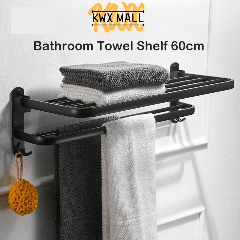 [KWX] Bathroom Towel Rack Holder Hanger Toilet Rack / Tuala Rak Bilik