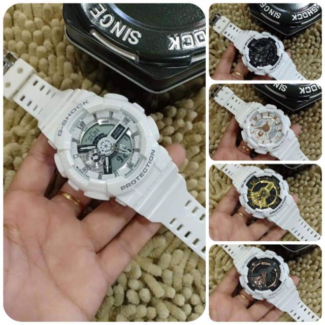 Casio Gshock OEM GA110 Autolight Japan White Glossy Shopee Malaysia