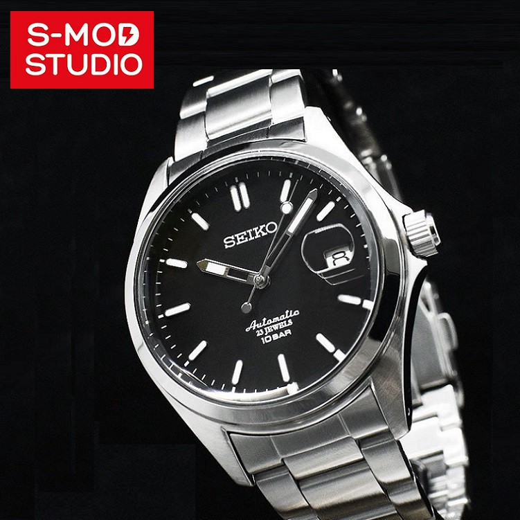 Seiko Japan JDM Black Explorer Automatic Mechanical Watch SZSB015