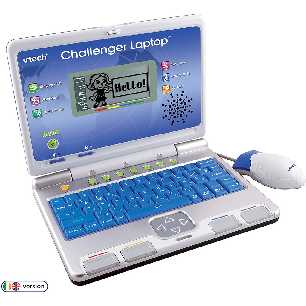 VTech Challenger Laptop, Blue, Kids Laptop with Vocabulary, Maths ...