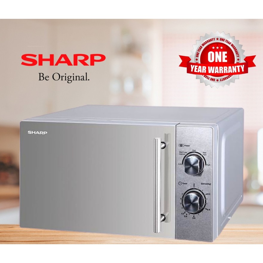 Sharp R213CST Silver 20 Litre Microwave Oven Ketuhar Gelombang