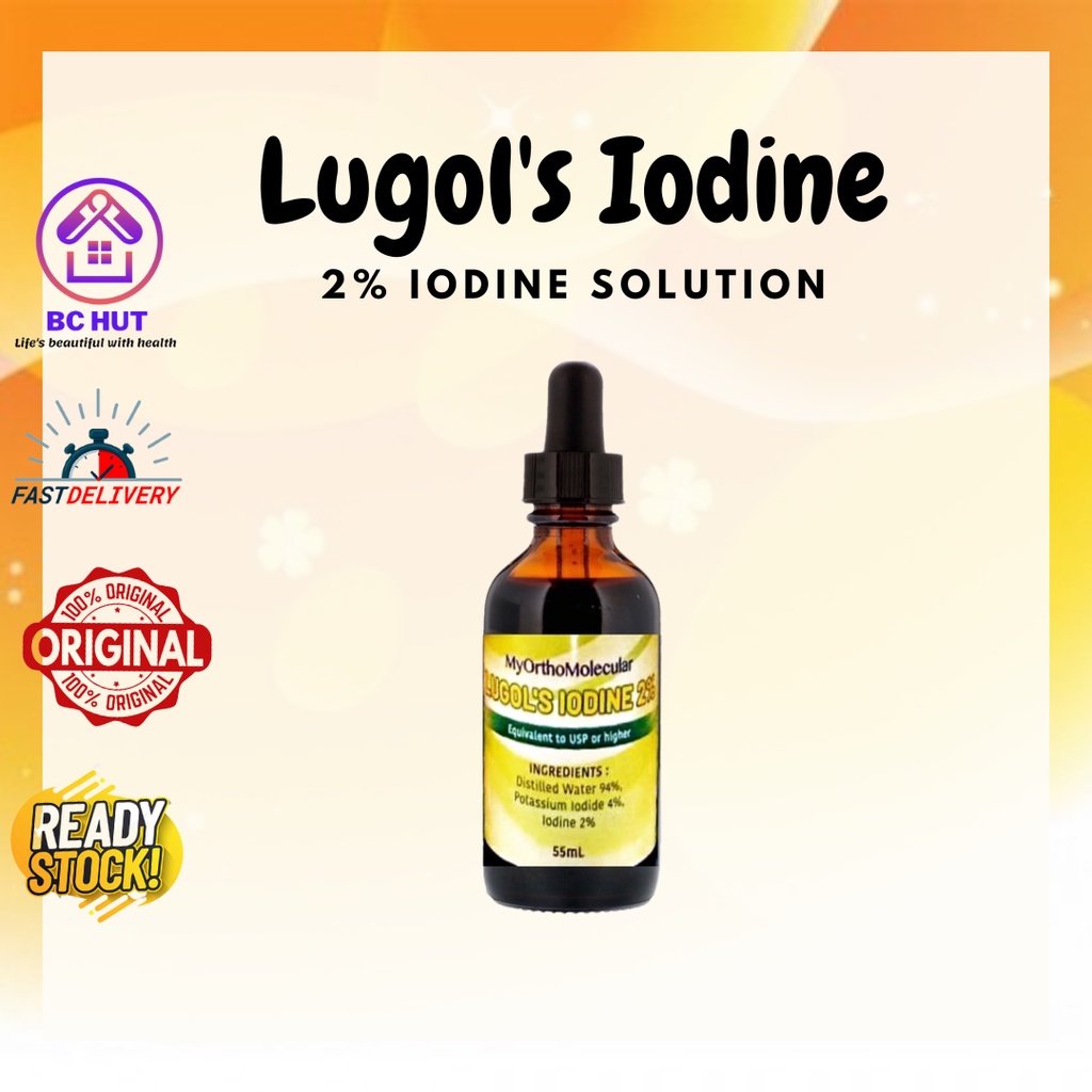 50ml Lugol's Iodine Iodin 2% by MyOrthoMolecular Vegan Gluten Free Non ...