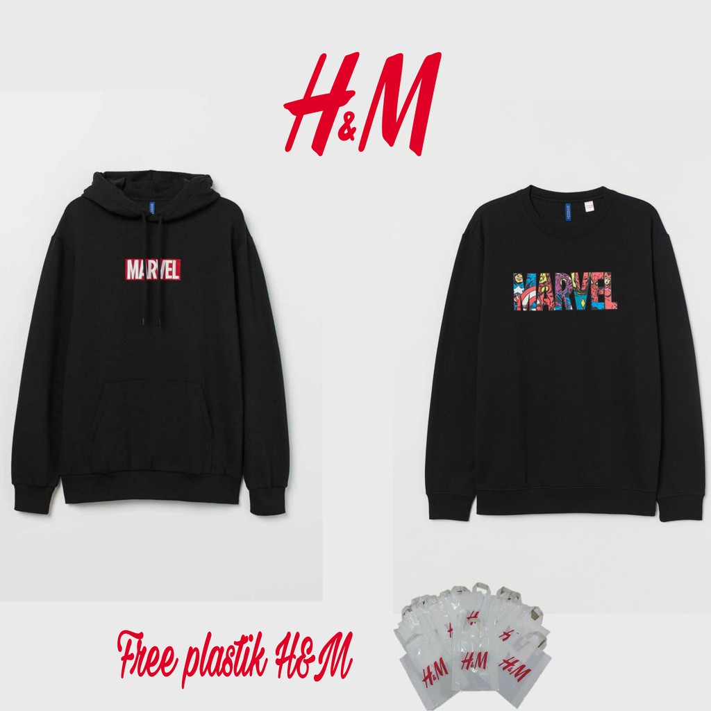 Hoodie Cream H m Marvel Black Hnm brand Sweater Cheap Hodie Men And Women Shopee Malaysia