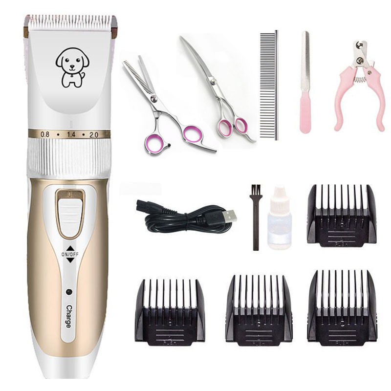 Rechargeable Pet Dog Hair Trimmer Professional Cat Animal Hair Clipper Low Noise Shopee Malaysia