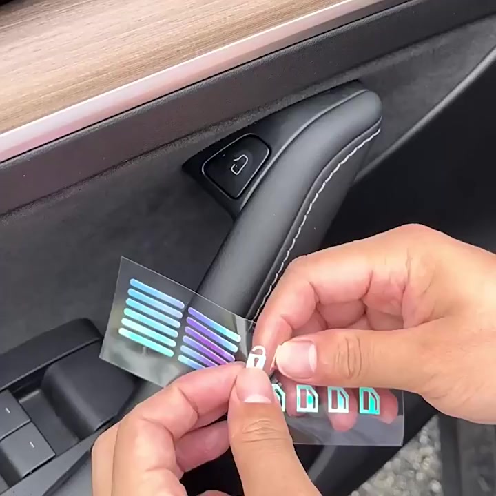 1Pc Multicolour Car Luminous Button Stickers Window Lifter Switch ...
