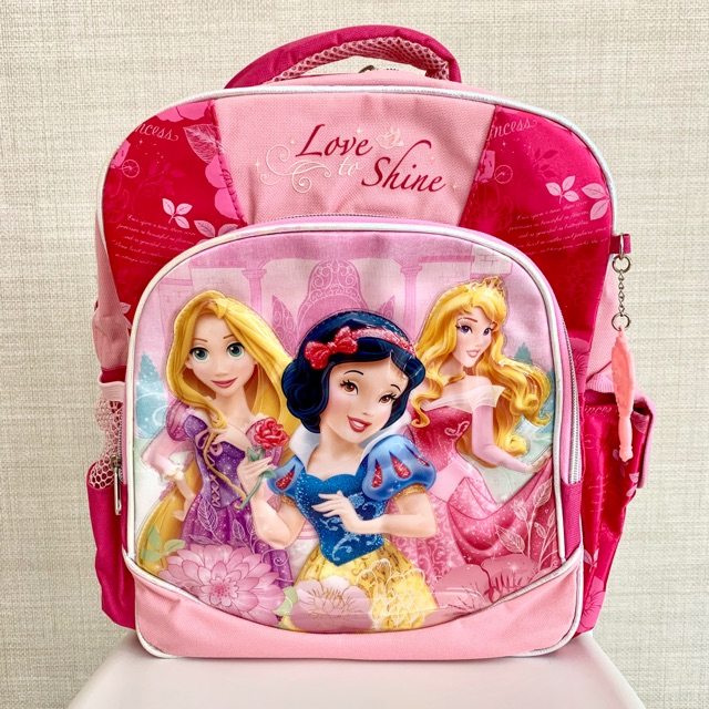 Kids Disney Princess Children School Bag Backpack Pink Shopee Malaysia