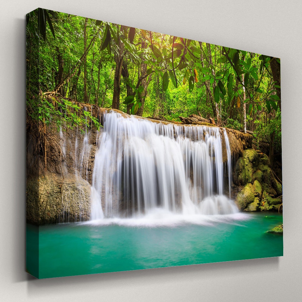 5D DIY Large Diamond Painting, Cross Stitch, Wall Art, Hanging Painting,  Full Round Drill, Embroidery for Home Decor, Waterfall - AliExpress