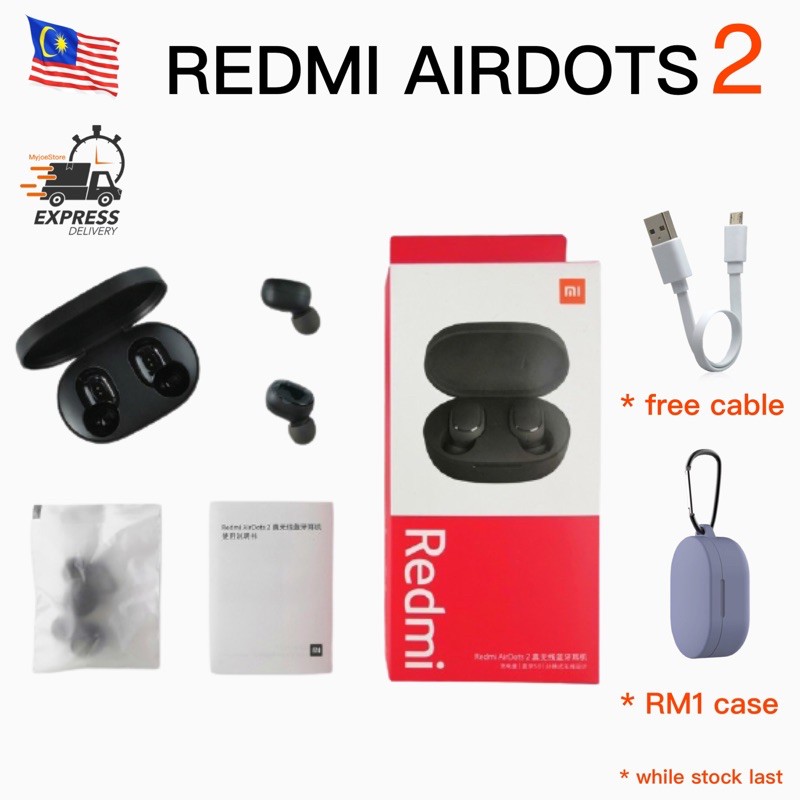 Original Xiaomi Redmi Airdots 2 earphone wireless earbuds