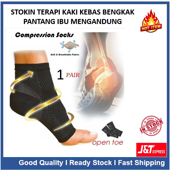 2PCS Stokin Sure Active Compression Socks Sarung Terapi Sureactive