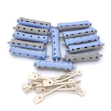 ( Short 70mm Length) Salon Hair Curler Cold Perm Rod Rods With Rubber ...