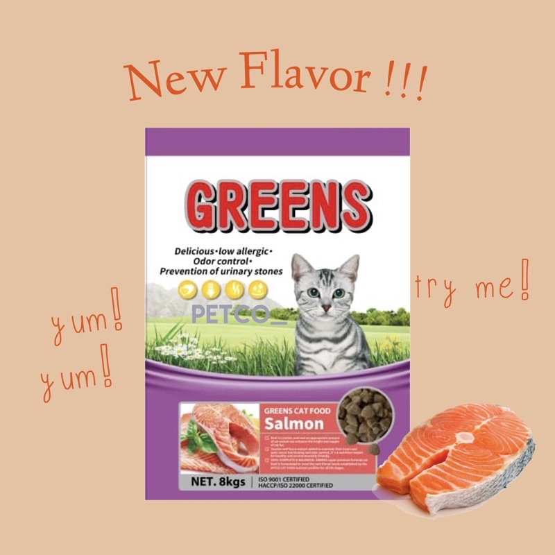 GREENS Cat Food Salmon Repack 1kg (New Flavor) Shopee Malaysia