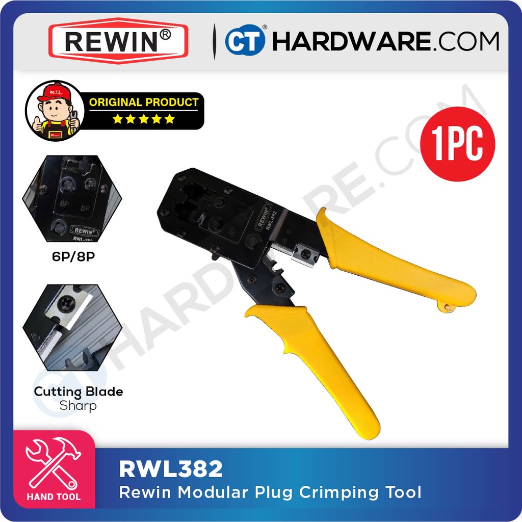 REWIN RWL382 MODULAR PLUG CRIMPING TOOL | Shopee Malaysia