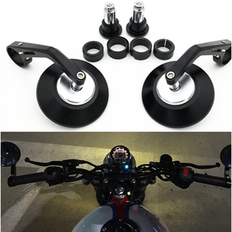 Universal 7/8" Handle Bar End Rearview Side Mirror For Motorcycle - Foto 5