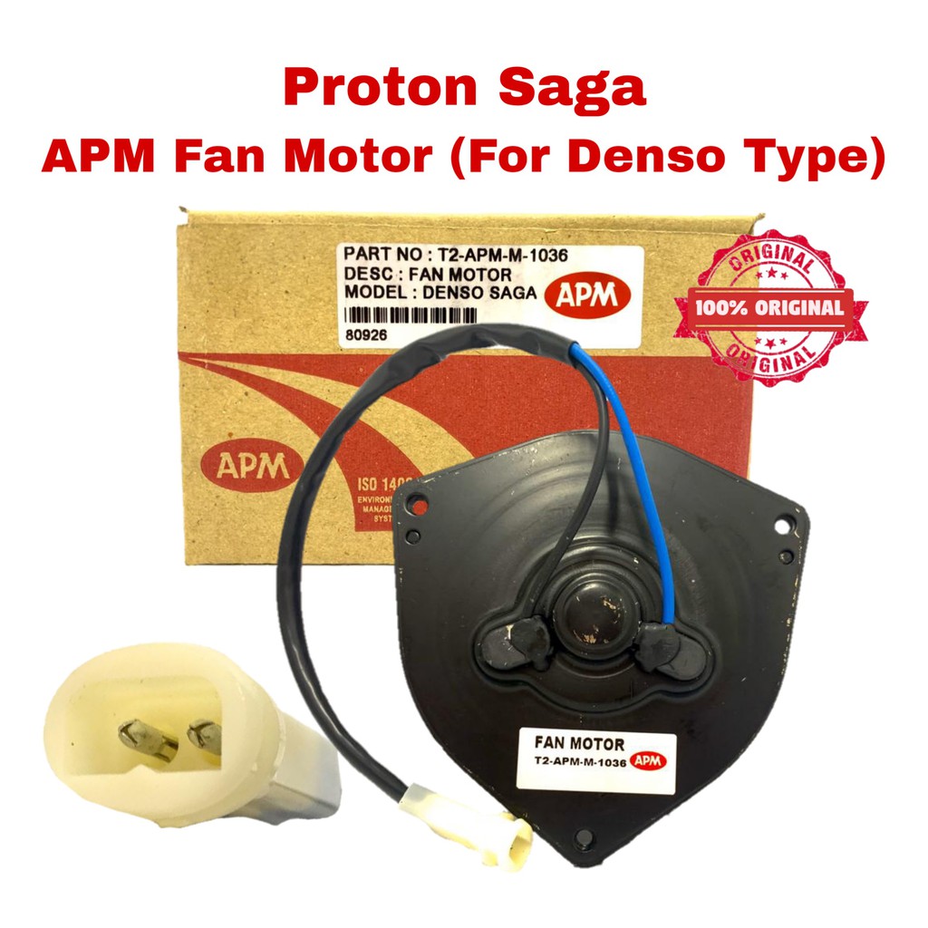 APM Fan Motor T2 APM M 1036 for Denso Type Proton Saga Shopee