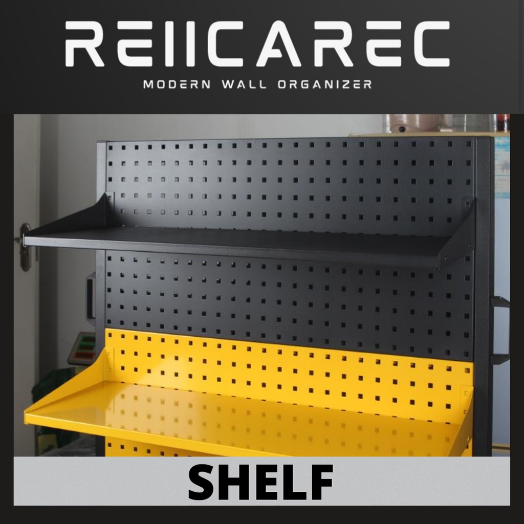 Metal Shelf Heavy Duty Square Hole Display Rack Wall Hanging Storage