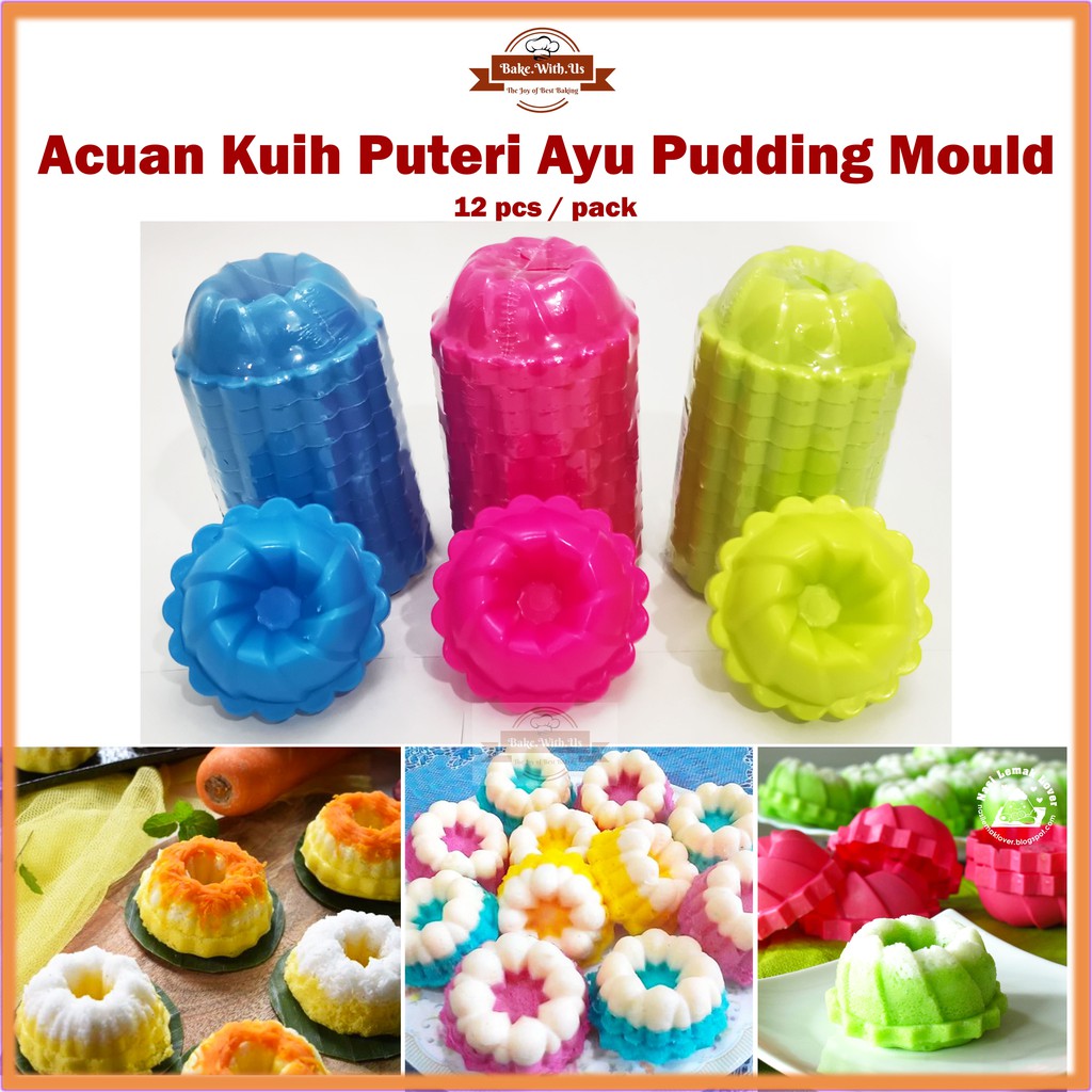 Acuan Kuih Puteri Ayu | Seri Ayu | Jelly Mould | Pudding Mould 12pcs ...