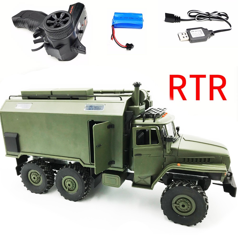 Stylebest Camion Militaire RC Camion Militaire Télécommandé, 4 Cana Tente Detachable Camion Militaire De Vehicule Telecomma Amz