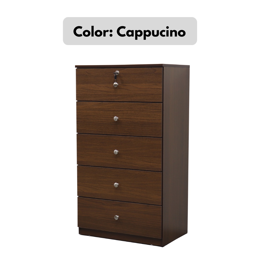 Como Home Chest Drawer 5 Layer With Lock (5D-600) Laci Baju Drawer ...