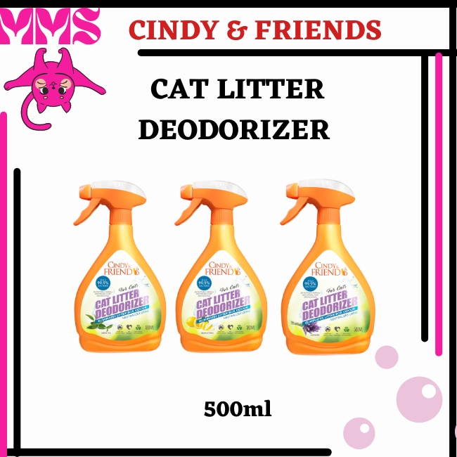 Cindy & Friends Cat Litter Deodorizer Spray ( Lavender , Lemon Citrus
