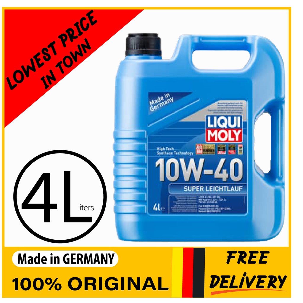 Huile Liqui Moly 4T 100% Synthèse 10W40 Race 4 litres - Moto Vision