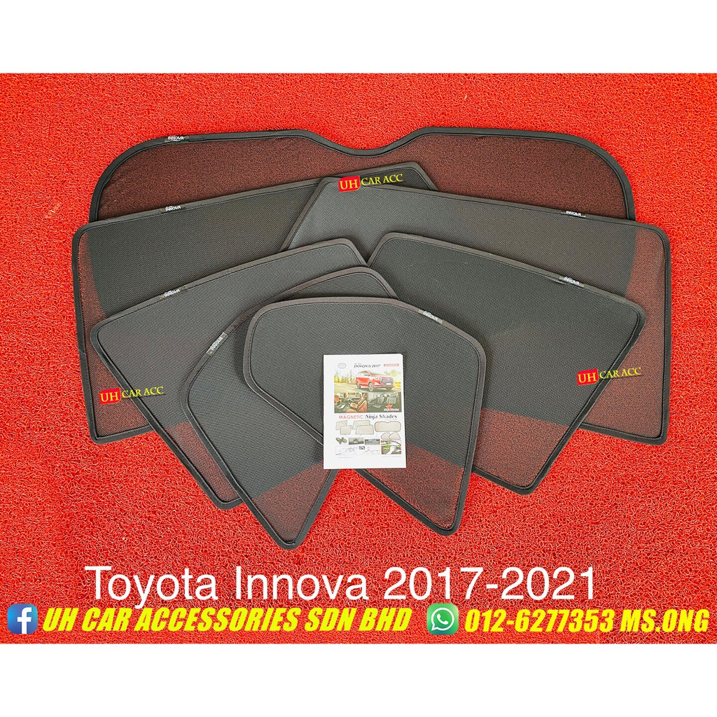 Toyota Innova 2017-2021 Ninja Folding Magnetic Magnet Sun Shade Window ...