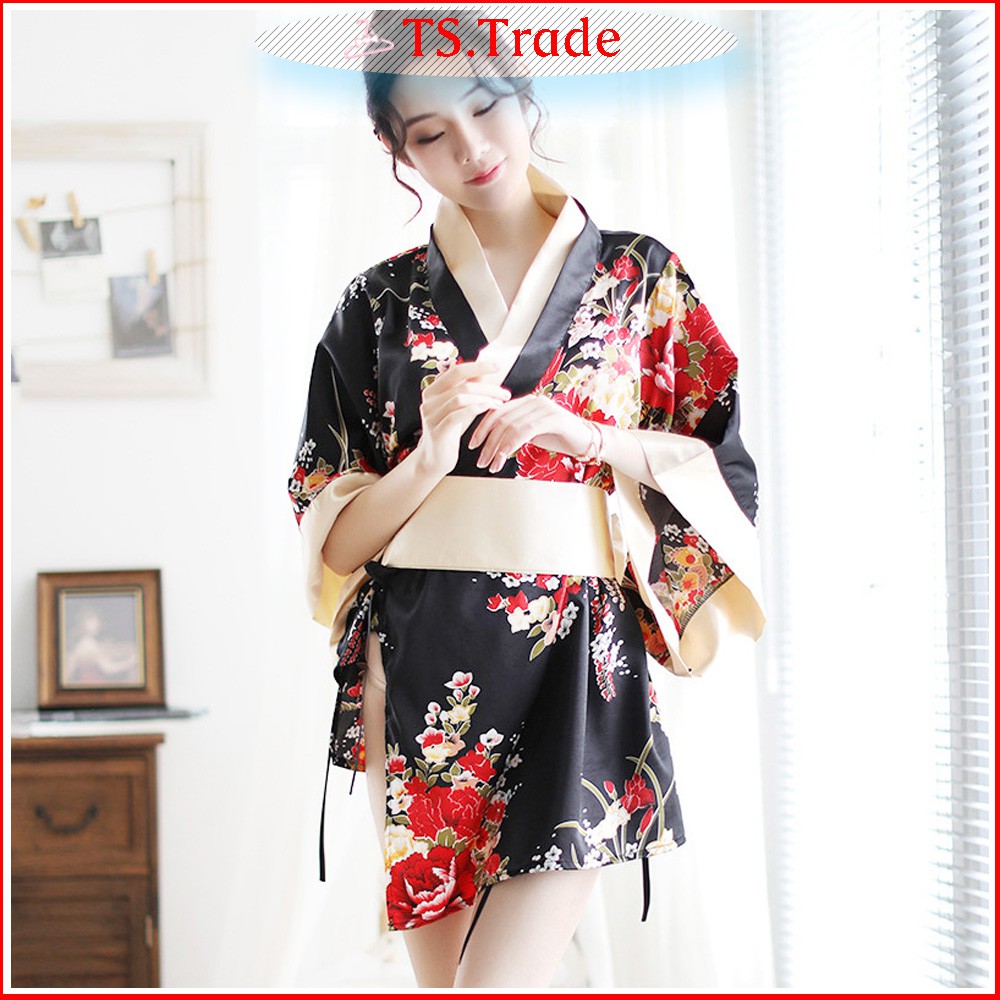 READY STOCK 🔥 Japan Kimono Women Sexy Lingeries GString Set/Bathrobe