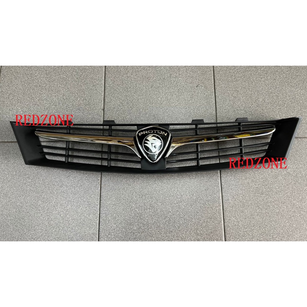 PROTON SAGA BLM FLX FRONT GRILLE GRILL MOULDING CHROME WITH LOGO EMBLEM