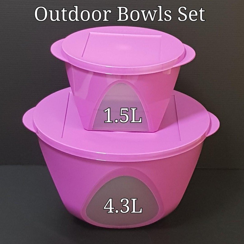 Tupperware Outdoor Dining Bowl set | Shopee Malaysia