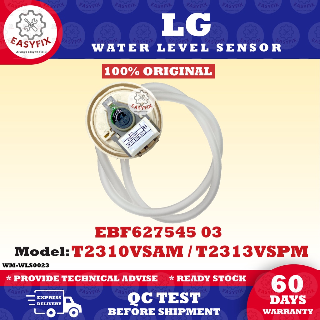 EBF627545 03 (ORIGINAL!!) T2310VSAM / T2313VSPM LG WATER LEVEL SENSOR