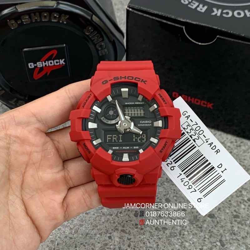 G shock 2025 ga 700 red