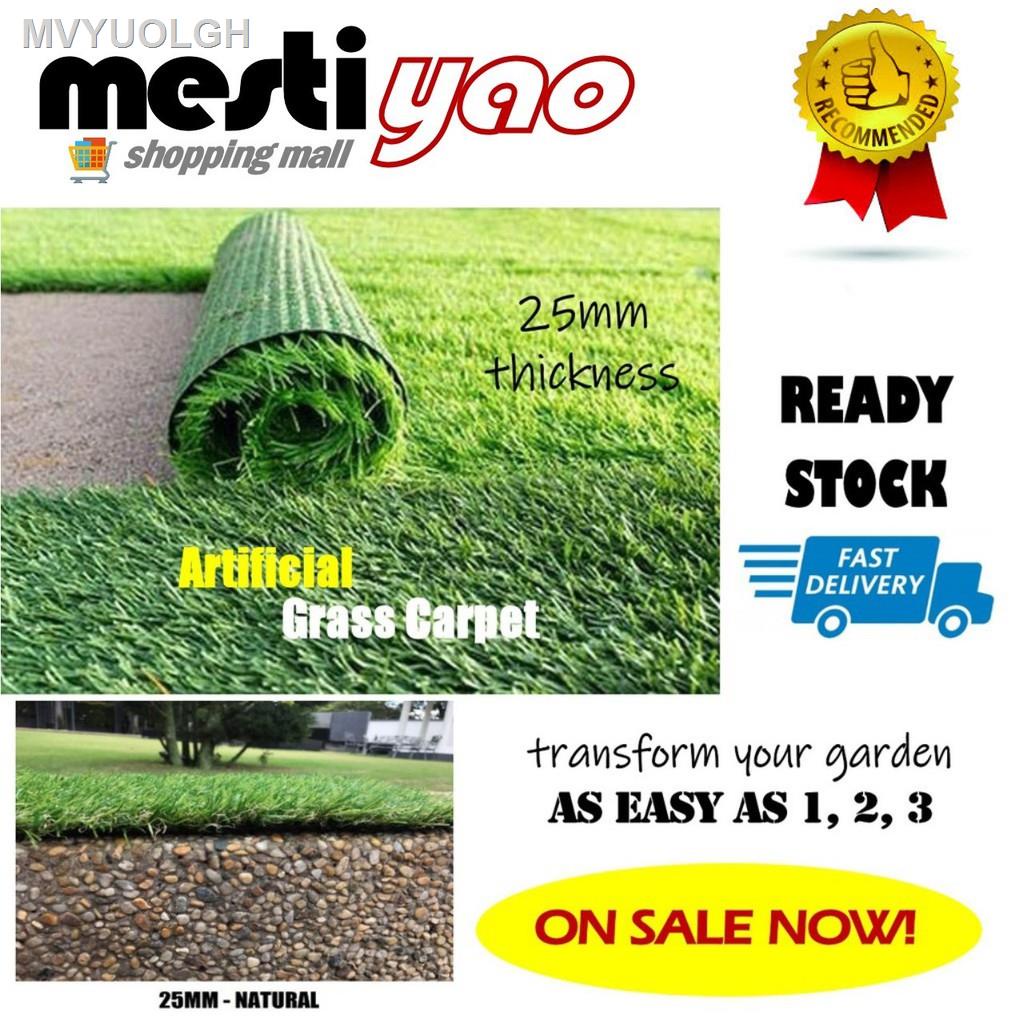 [readystock] ﹍25MM Natural Green Grass Carpet Artificial Grass Fake
