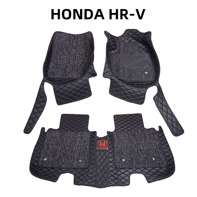 2Layers Carpet 2022 All New Honda HRV Car Floor Mat (2015Present) PU