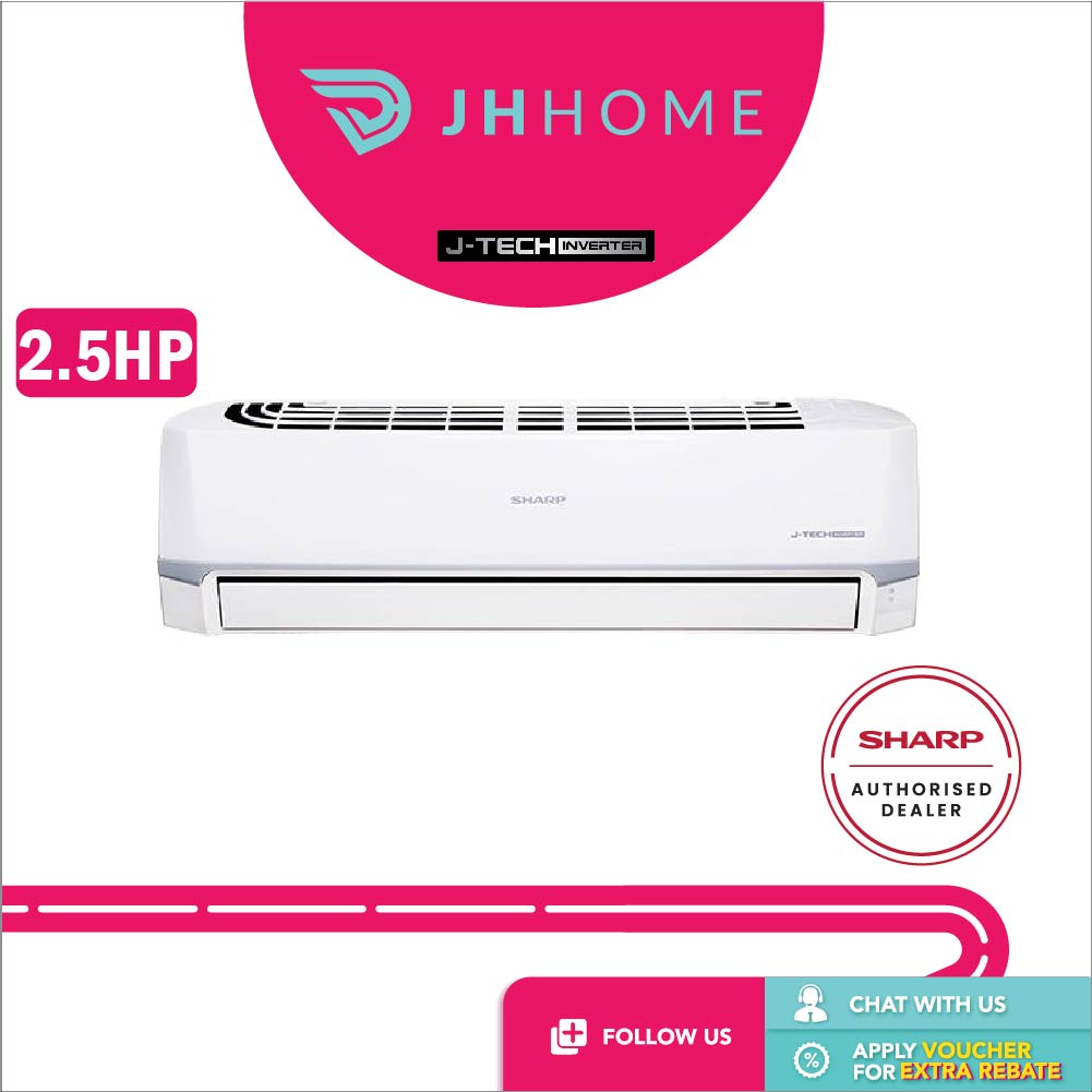 Sharp 2.5HP JTech Inverter Air Conditioner AHX24VED AUX24VED 5 Star