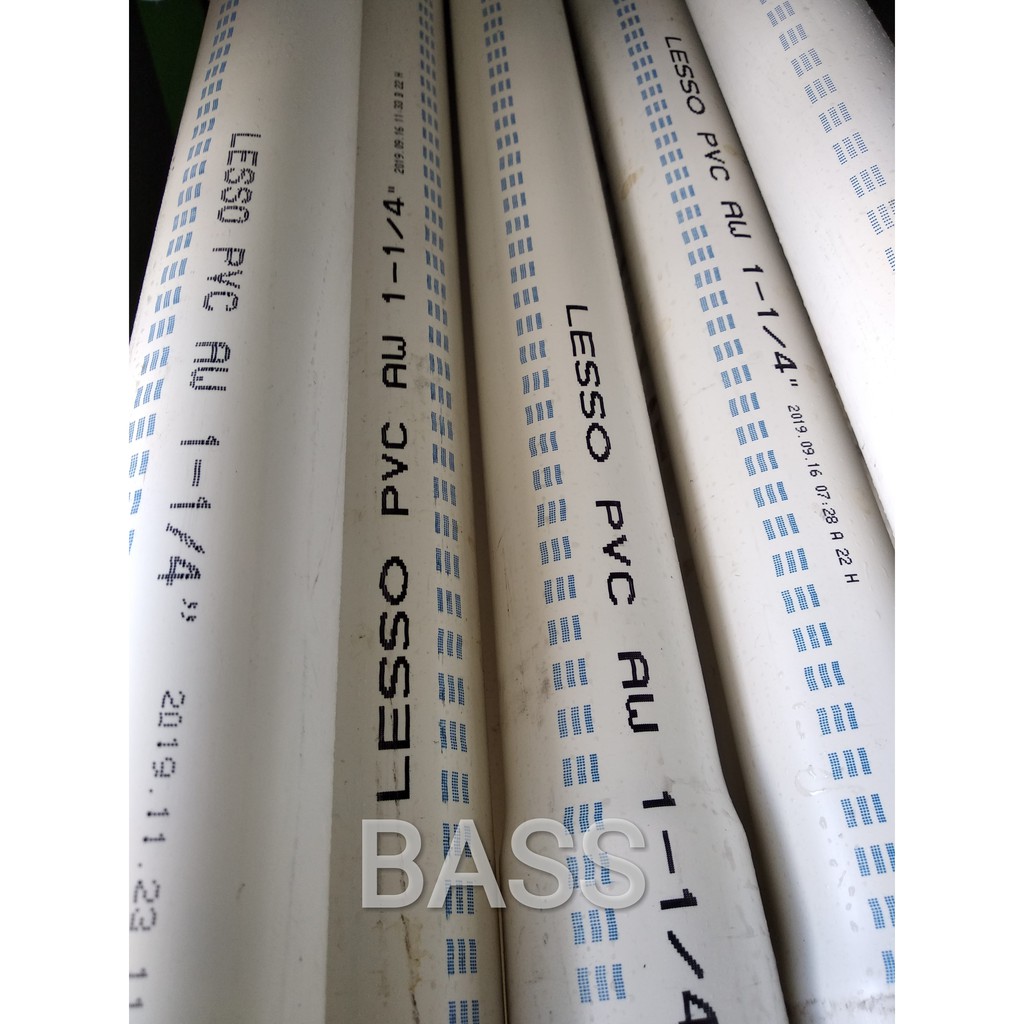 Pvc Pipe 11/4" inch LESSO AW 42mm Thickness 2.5mm Length 4 Meters