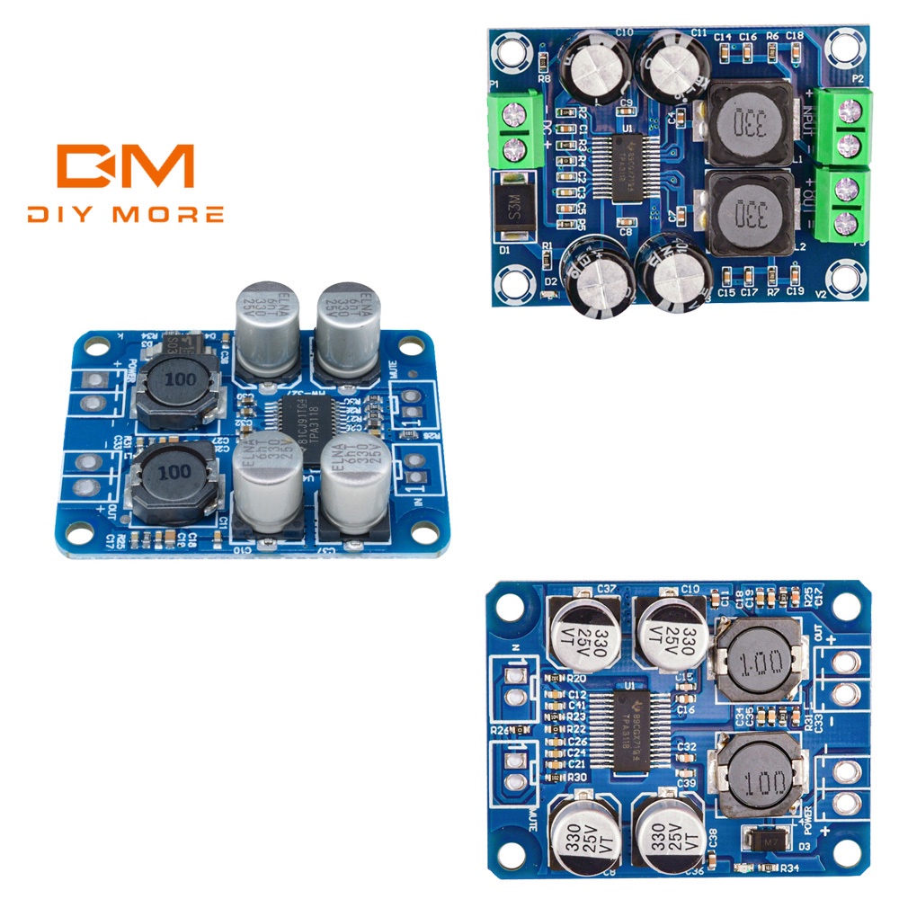 DIYMORE TPA3118D2 mono audio receiving power amplifier board module 30W ...