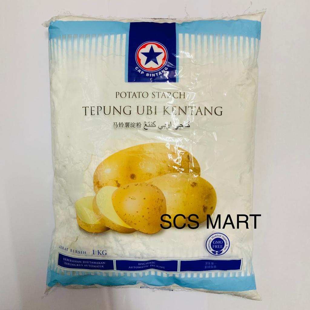 Star Brand Potato Starch 1KG 马铃薯淀粉 Tepung Ubi Kentang Cap Bintang ...