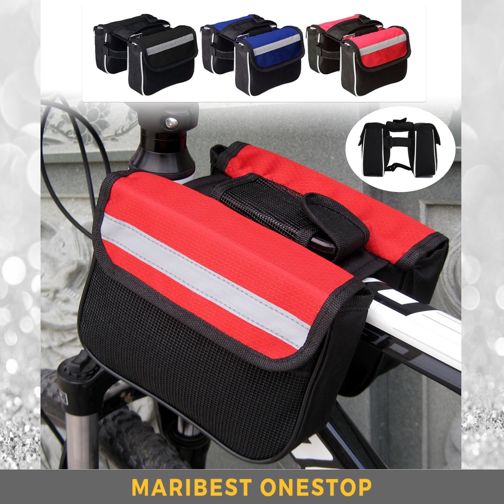 Double Sided Bicycle Carrier Bag Mountain Bike Storage Bag Cycling Rear ...