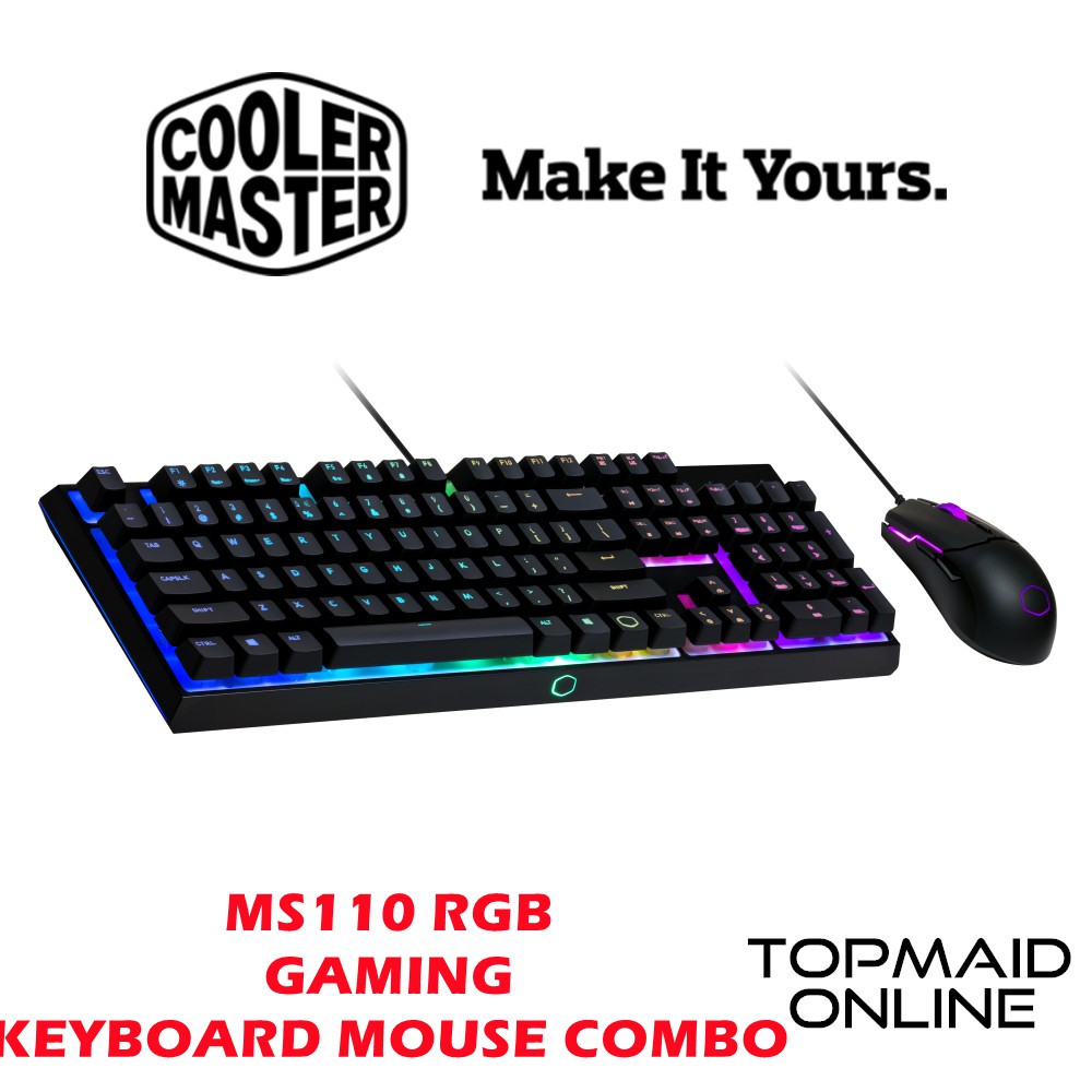 Cooler Master MS110 Gaming Keyboard and mouse combo | Shopee Malaysia