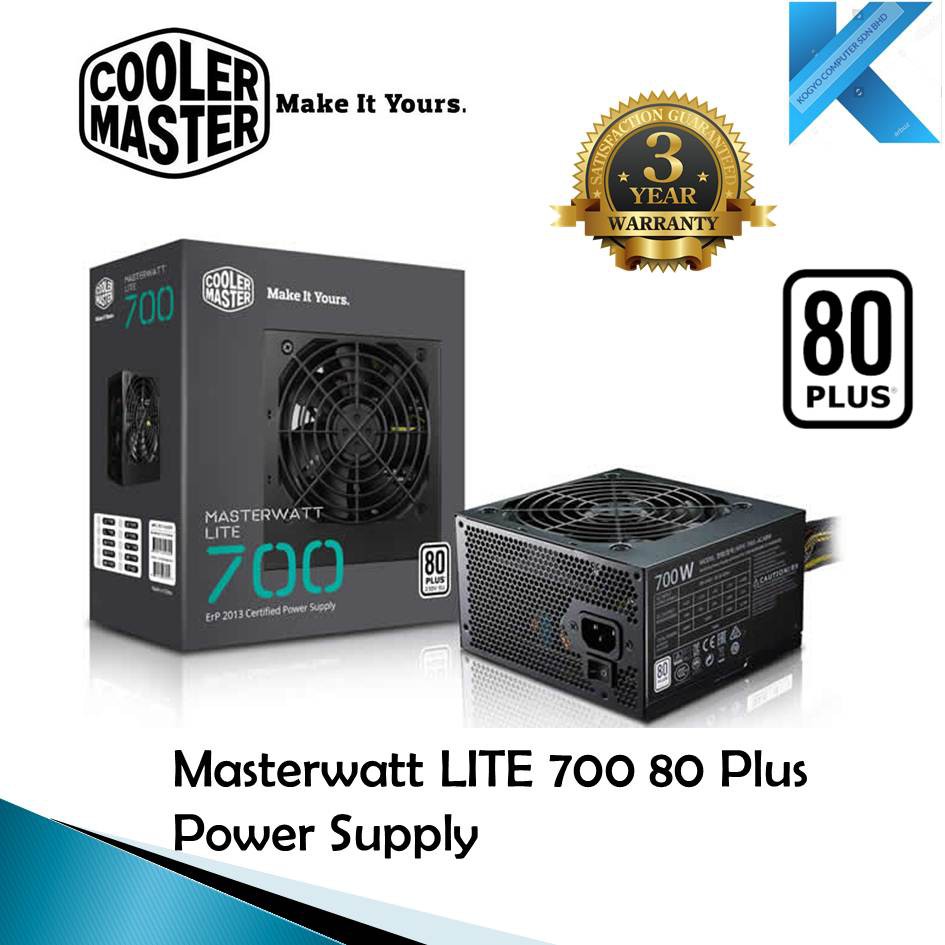 Cooler Master Masterwatt Lite 700w Power Supply | Shopee Malaysia