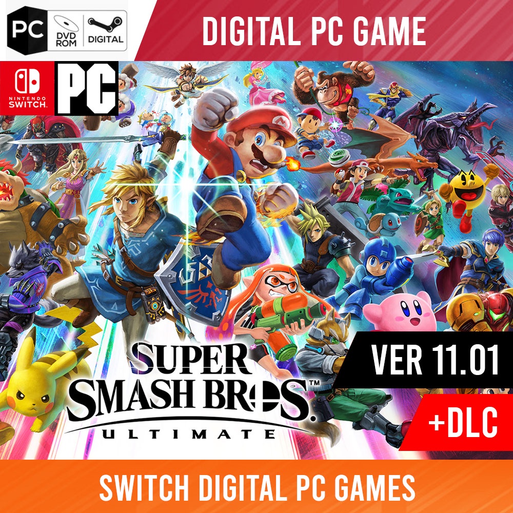 PC Digital] Super Smash Bros Ultimate Updated 11.0.1 + Fighter Pass ALL DLC  ✓Nintendo Switch PC Edition Game | Shopee Malaysia