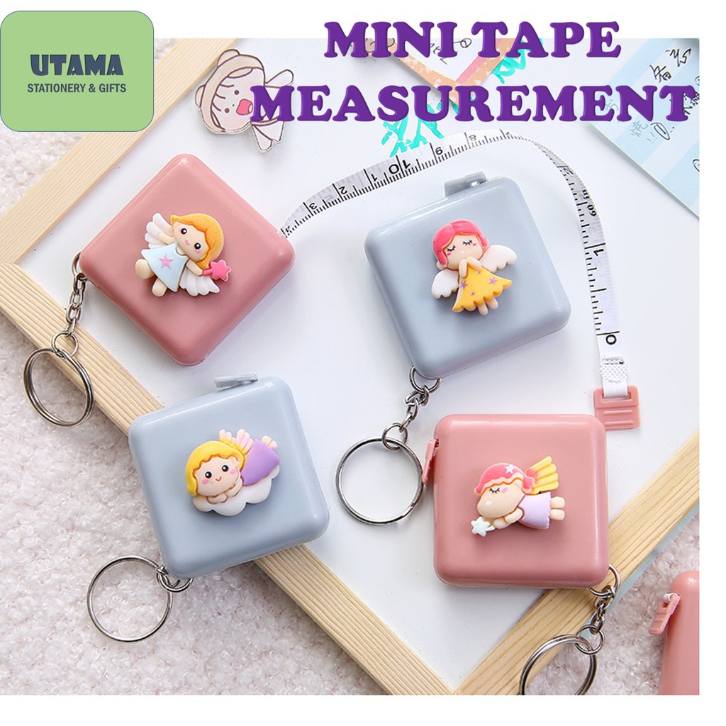 KEYCHAIN Portable Measuring Clothes Soft Ruler 1.5m Cute Cartoon Mini ...